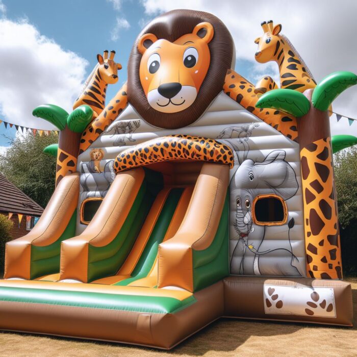 Safari Jumper Combo bouncy castle | Australian Inflatables