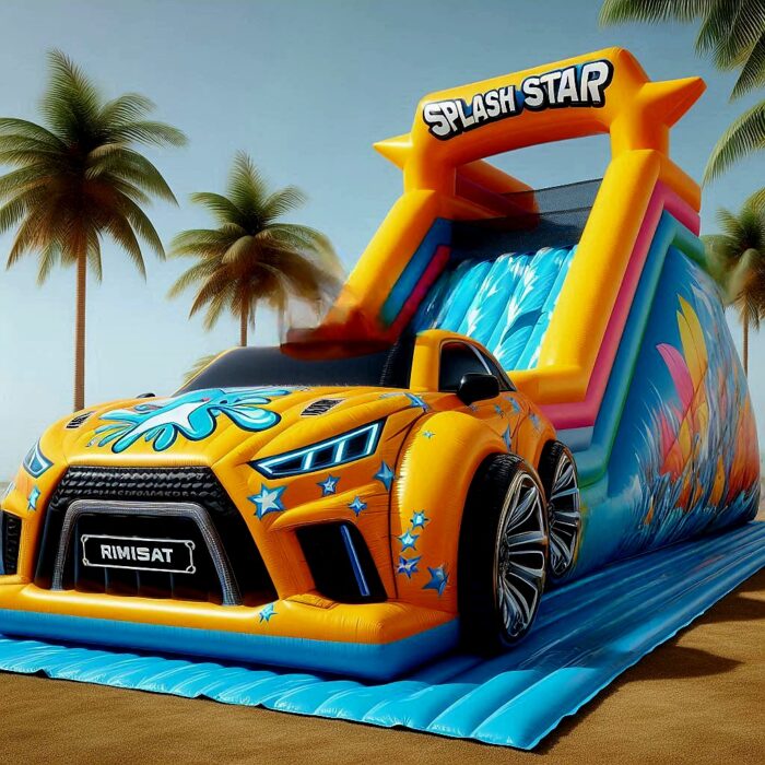 Splashster Car inflatable dry Slide | Australian Inflatables