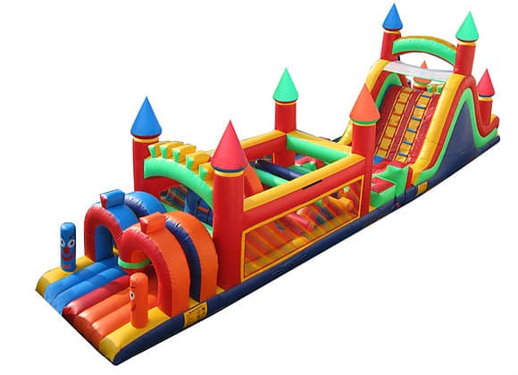 60 Feet Castle Obstacle Course 1 | Australian Inflatables