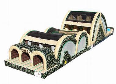 Camo 3 Lane Mega Thrill 1 | Australian Inflatables