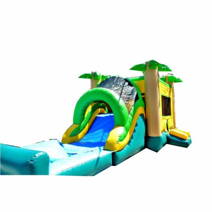 Tropical Mega Wet Dry Inflatable Bounce House and water slide 1 | Australian Inflatables