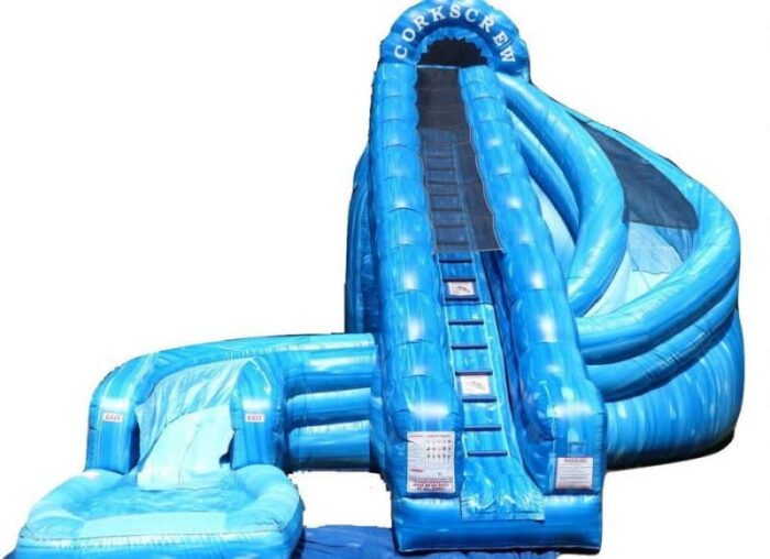 Corks Screw Water Slide 1 | Australian Inflatables
