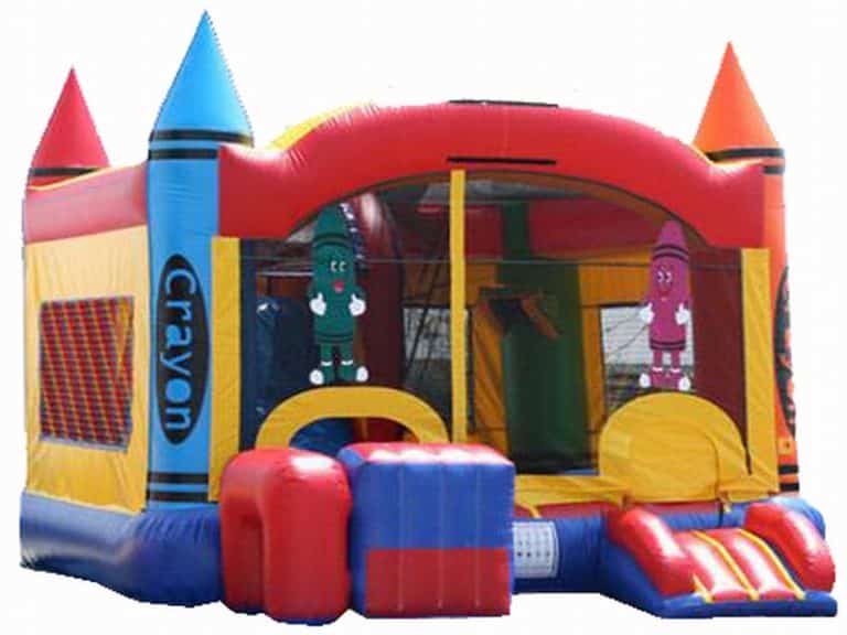 Crayon jumping castle combo bounce house 1 | Australian Inflatables