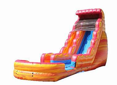 Inflatable Fire and Ice single lane Water Slide 1 | Australian Inflatables