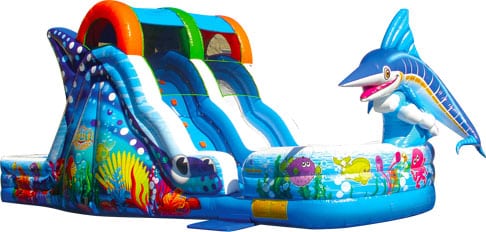 Marlin Splash Ocean Wave Slide 1 | Australian Inflatables