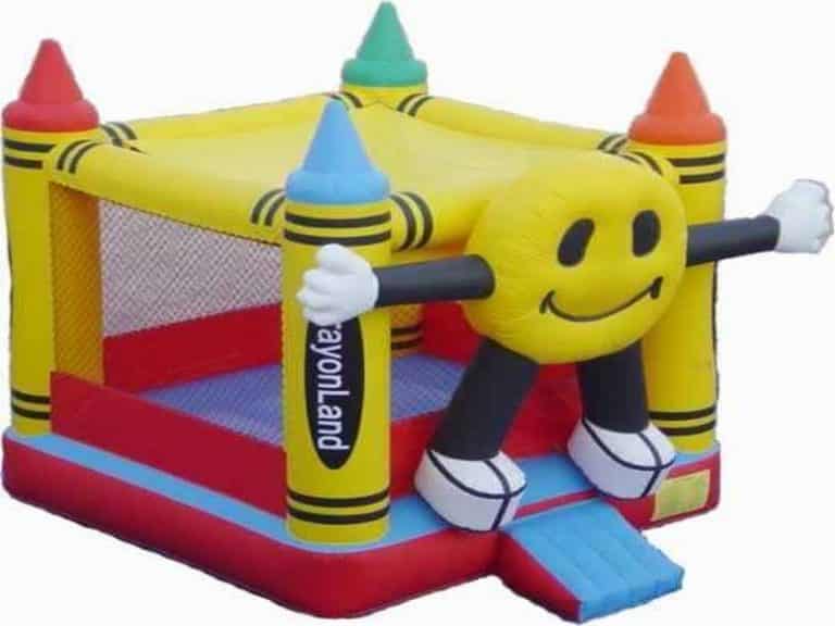 Inflatable Crayon smiling Bouncing castle 1 | Australian Inflatables
