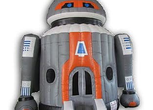 Inflatable robot jumping castle dome 1 | Australian Inflatables