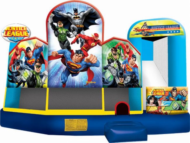 New Inflatable Justice League 5 in 1 Combo 1 | Australian Inflatables