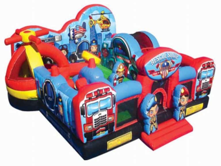 rescue squad jumping castle combo 1 | Australian Inflatables