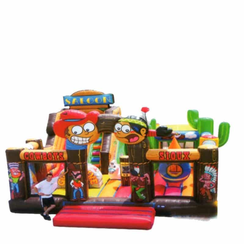 Cow boys saloon Park jumping castle combo | Australian Inflatables