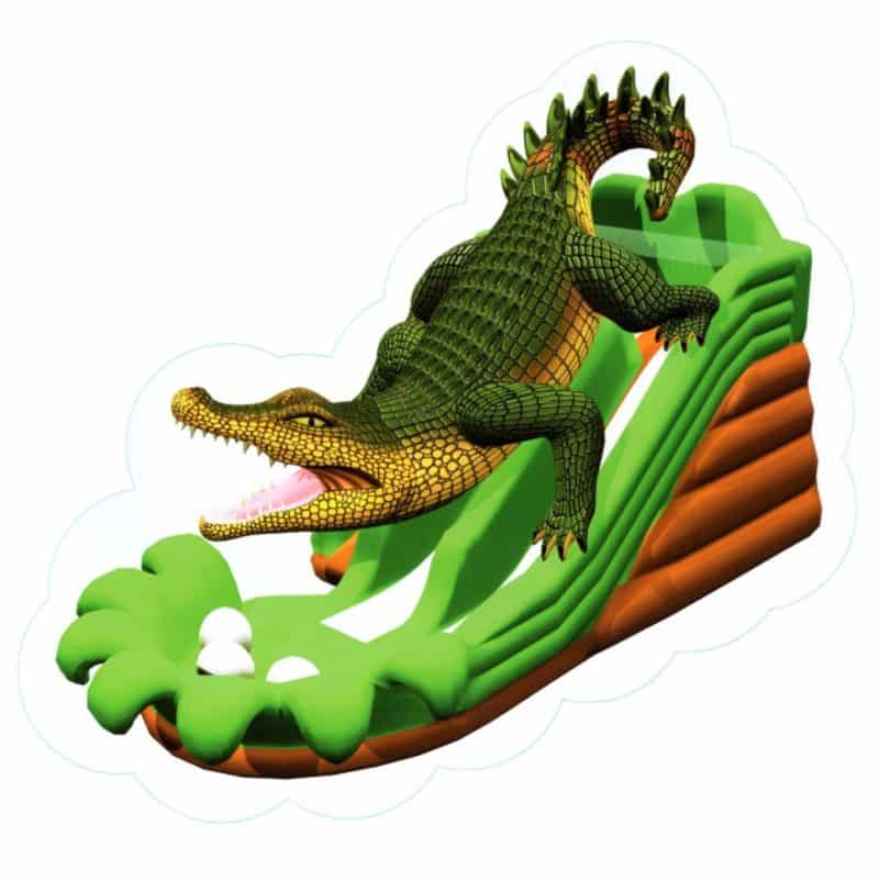 Aligator dual lane inflatable water slide | Australian Inflatables