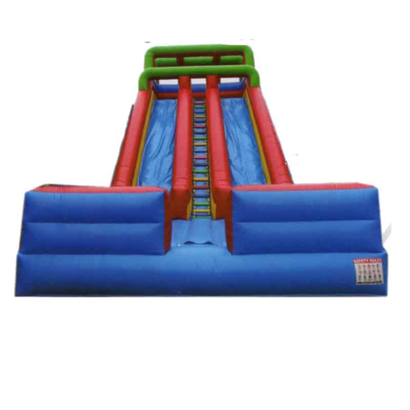 Giant dual lane inflatable dry or wet slide | Australian Inflatables
