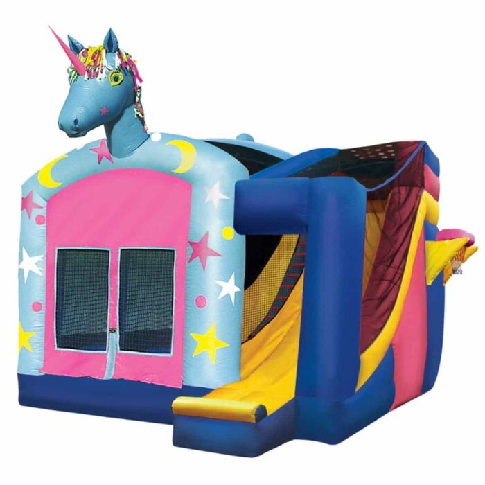 4 in 1 unicorn jumping castle combo | Australian Inflatables