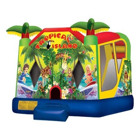tropical island jumping castle comboc4 | Australian Inflatables