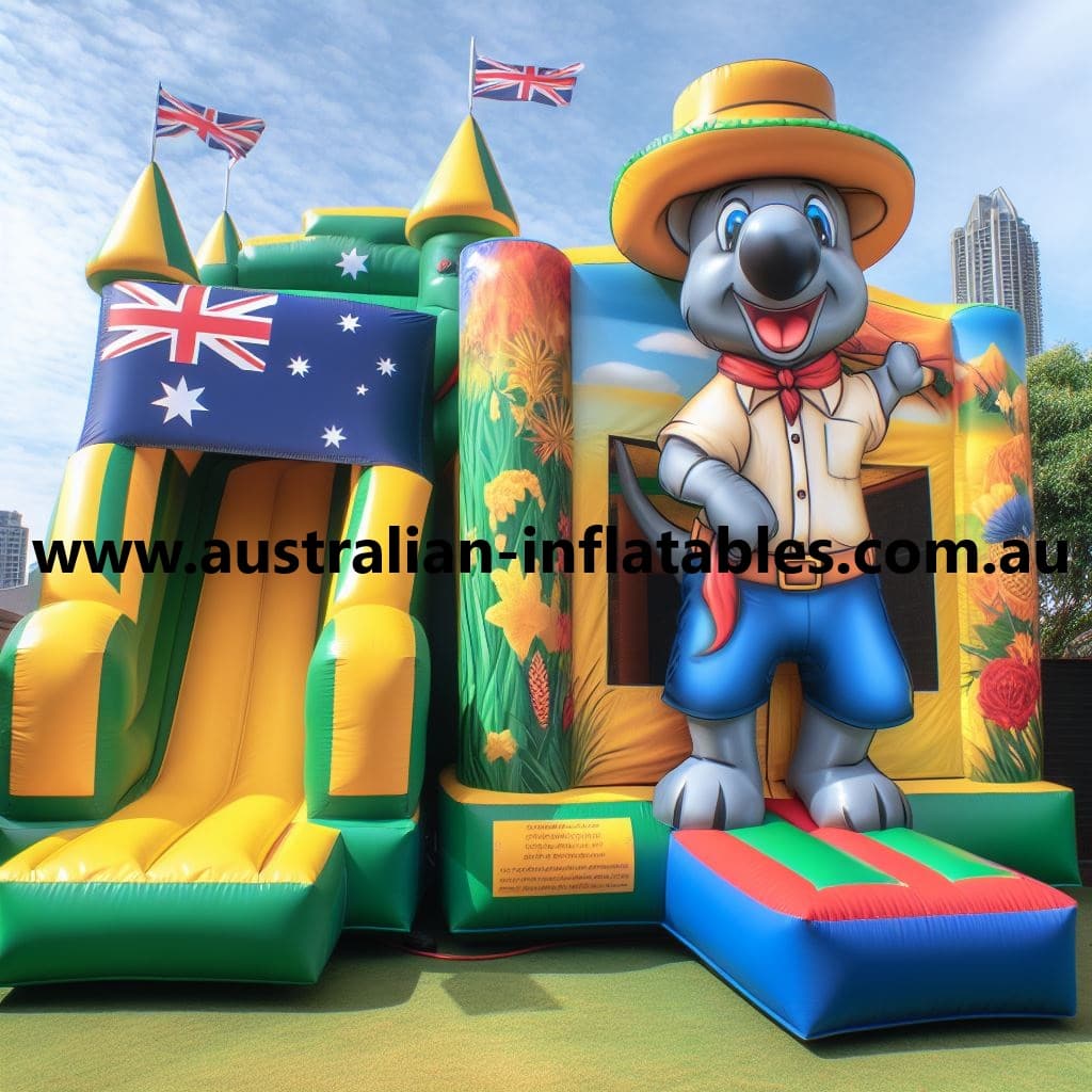 Aussie Explorers Bounce Fort wm | Australian Inflatables