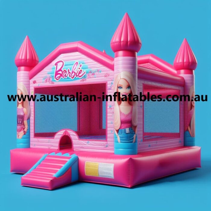 Barbie jumping castle wm | Australian Inflatables