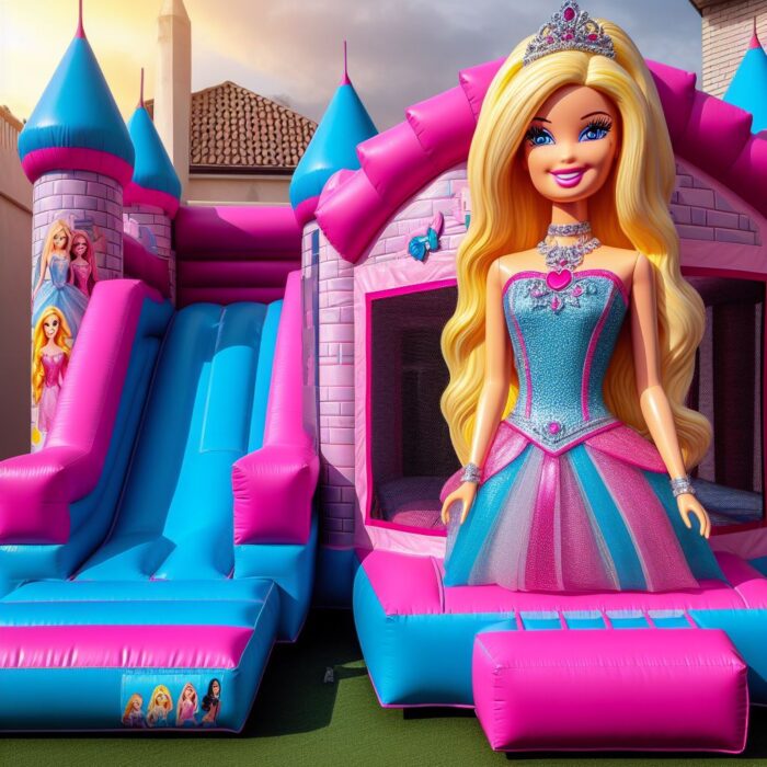 Barbie Jumping Castle Combo | Australian Inflatables