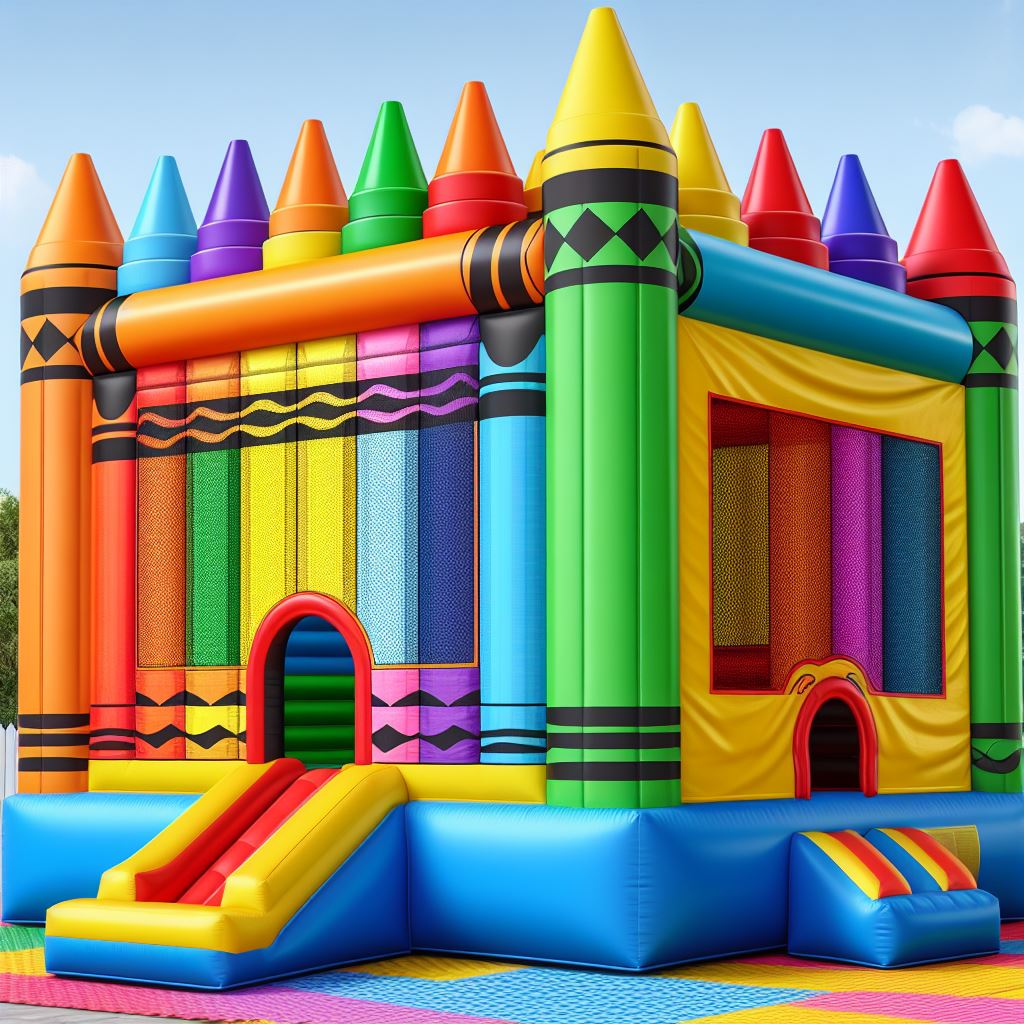 New crayon Jumping Castle | Australian Inflatables