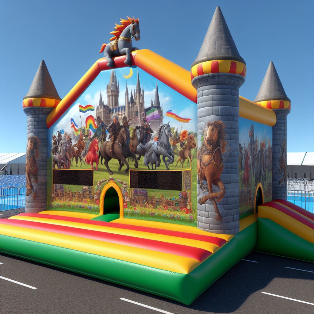 The Majestic Knights Castle Jumping Castle | Australian Inflatables