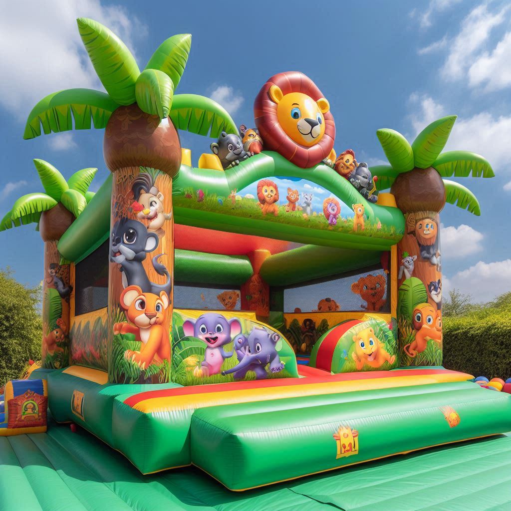 lion and friends jumping castle | Australian Inflatables