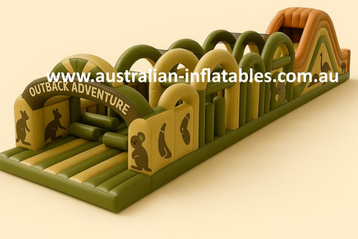 Outback adventure inflatable obstacle course | Australian Inflatables