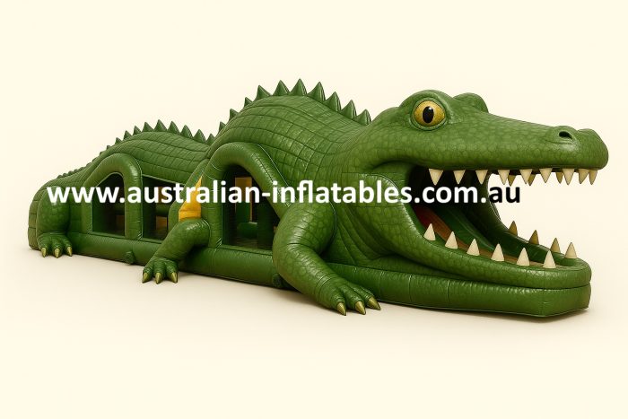 alligator inflatable obstacle course | Australian Inflatables