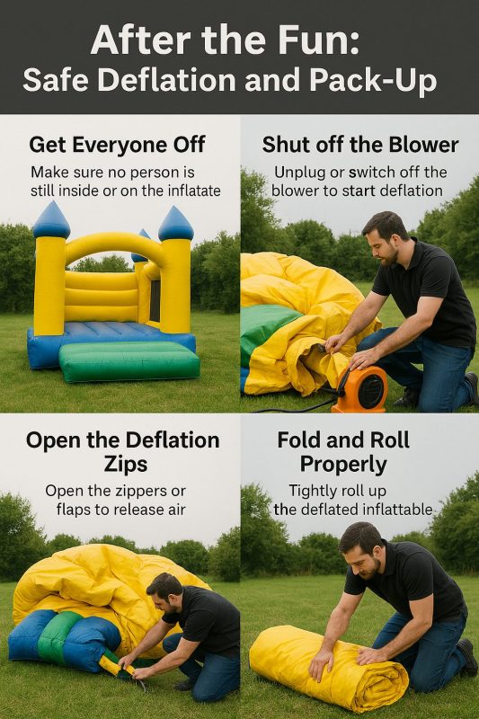 After the Fun Safe Deflation and PackUp | Australian Inflatables