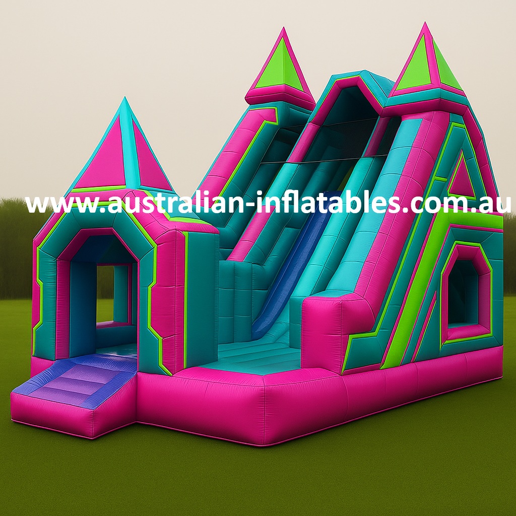 Fuchsia Flash Jumping Castle | Australian Inflatables