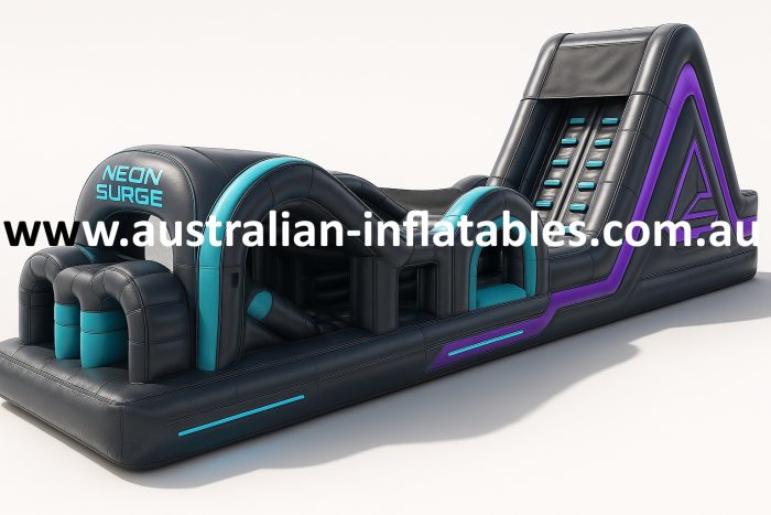 Neon Surge Inflatable Obstacle Course | Australian Inflatables