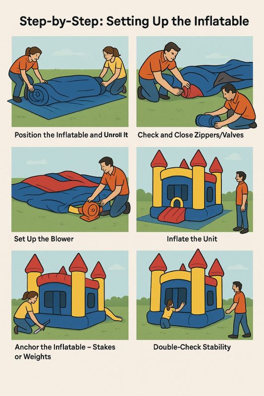 StepbyStep Setting Up the Inflatable | Australian Inflatables