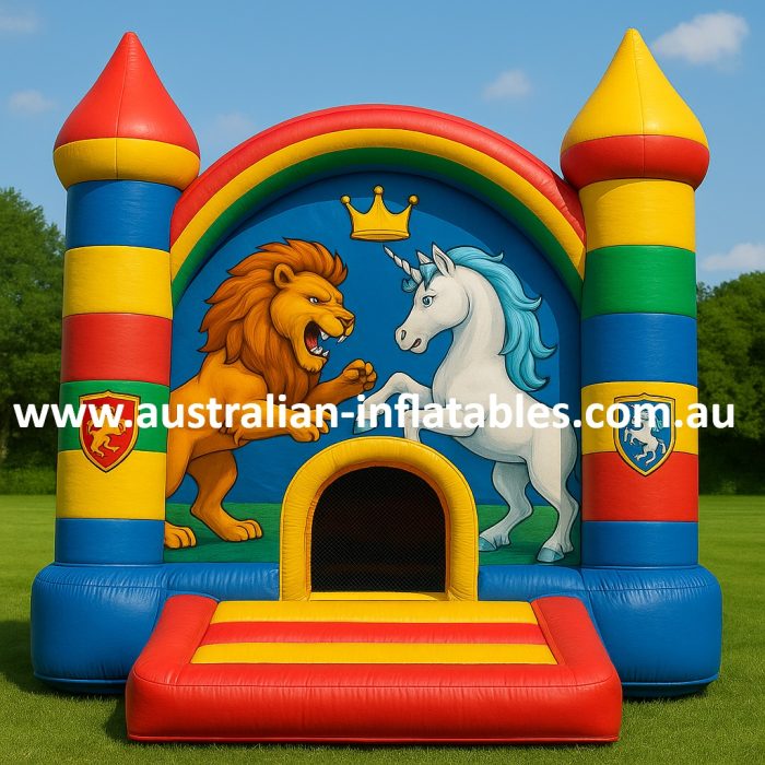 Lion and the unicorn bounce house m | Australian Inflatables