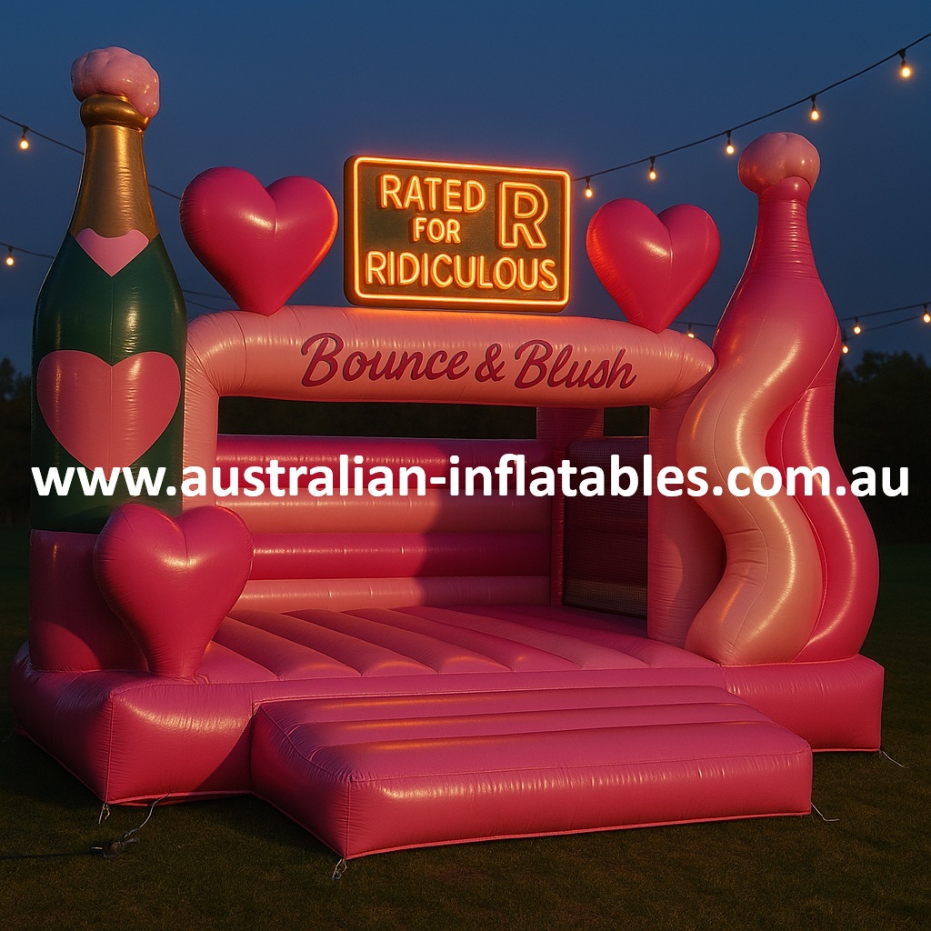 Bounce And Blush Jumping Castle For grownups | Australian Inflatables