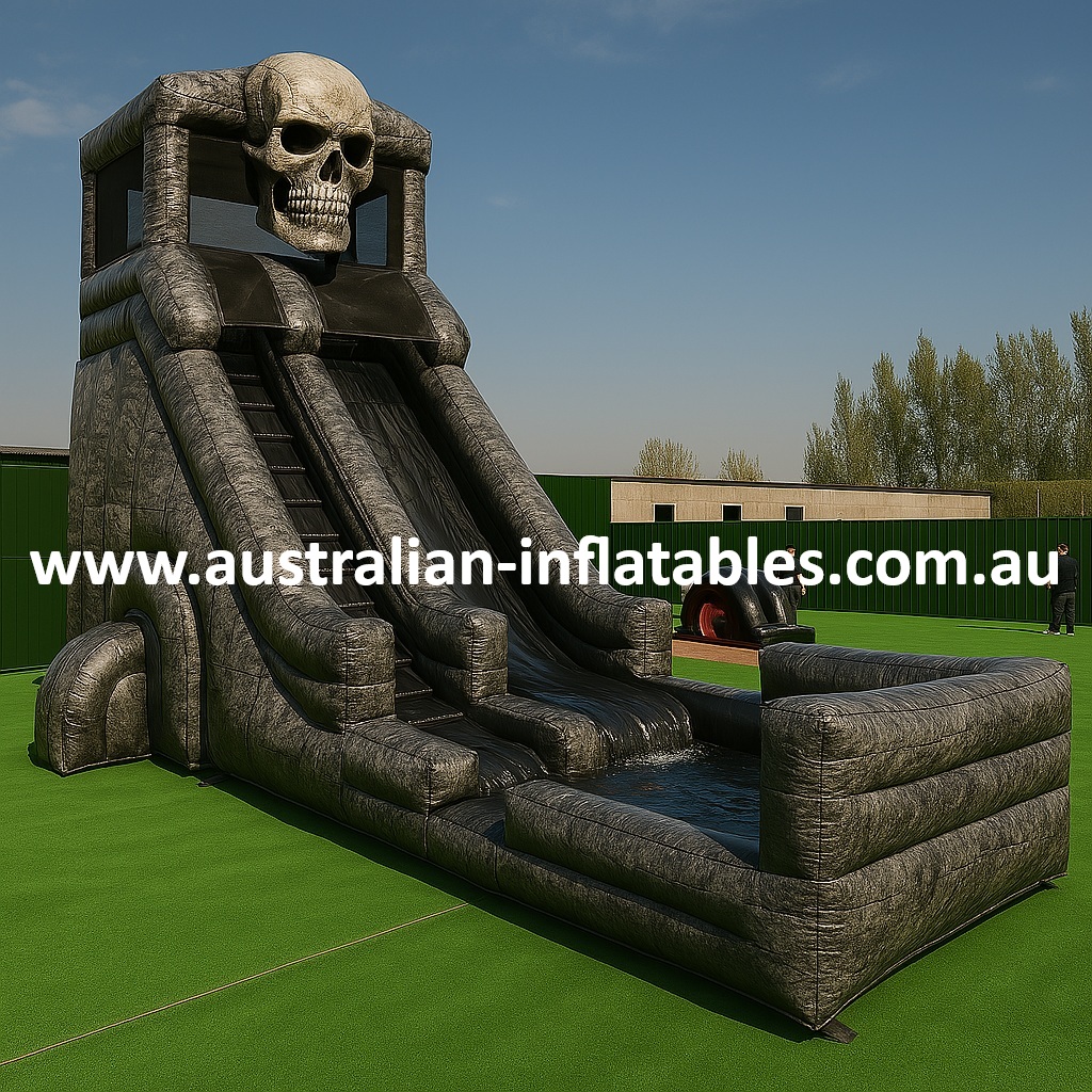 The Skull Soaker inflatable water slide by Australian Inflatables | Australian Inflatables
